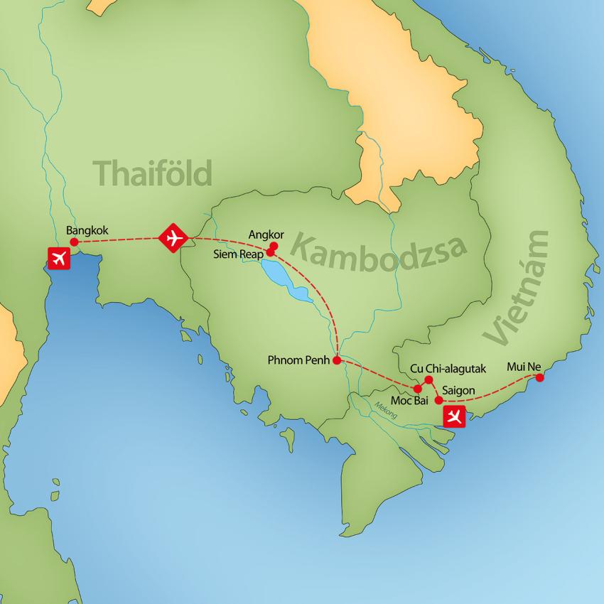 Thaiföld, Vietnám és Kambodzsa körutazás tengerparti pihenéssel fotó
