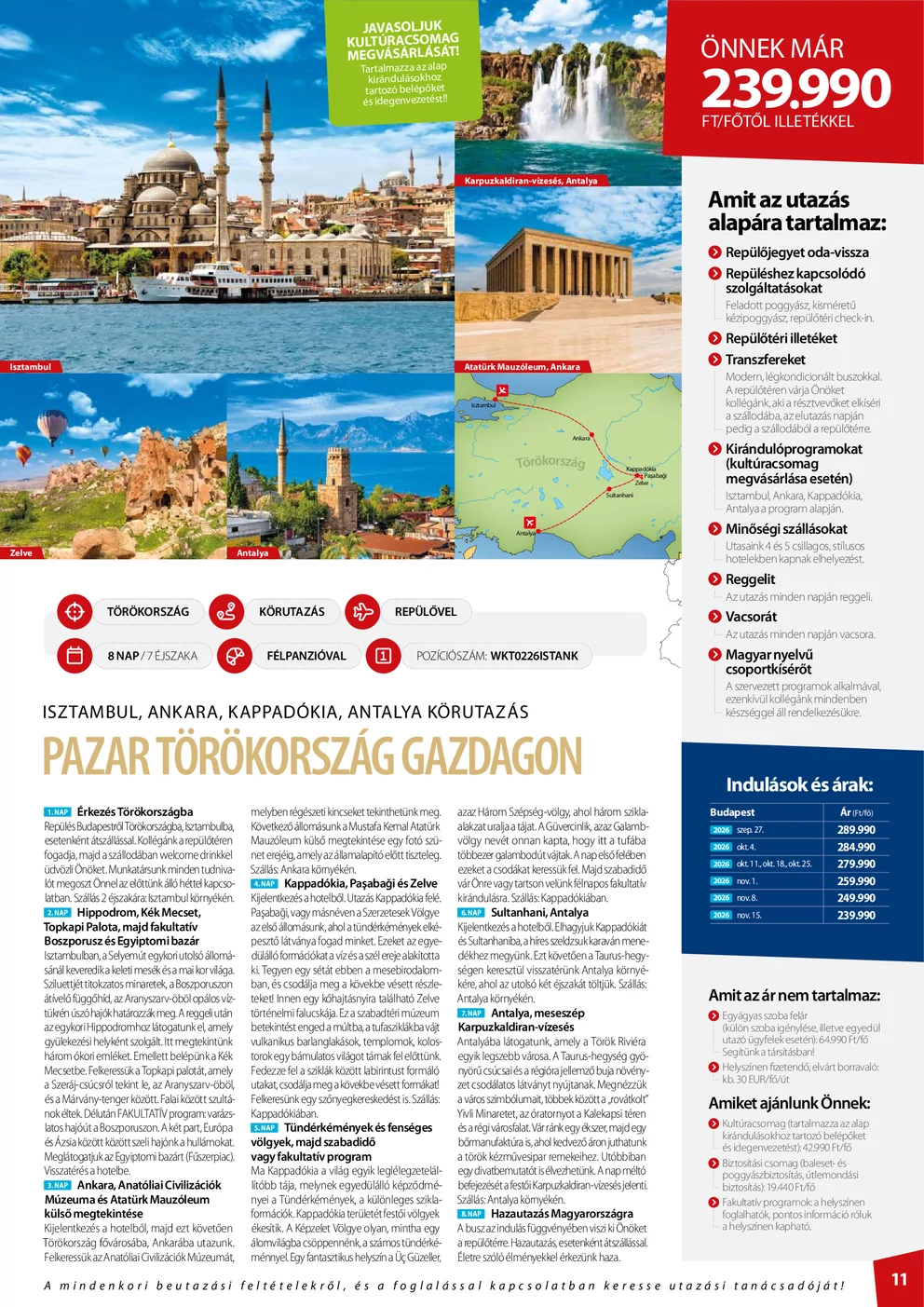 Utazási katalógus – 11. oldal / 58
