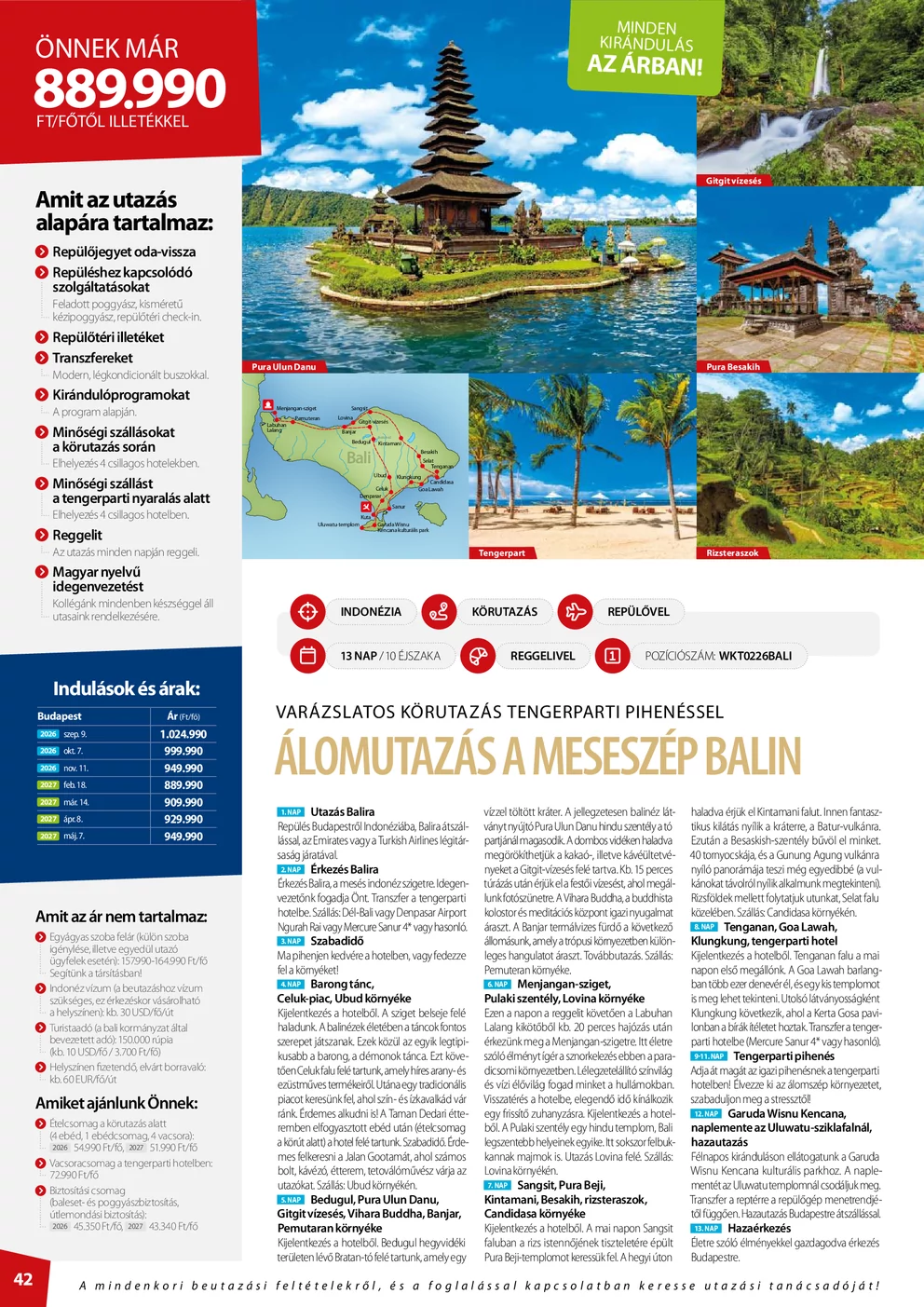 Utazási katalógus – 42. oldal / 58